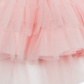 Vestido de tule em camadas para meninas, edições raras, rosa, tamanho 2T