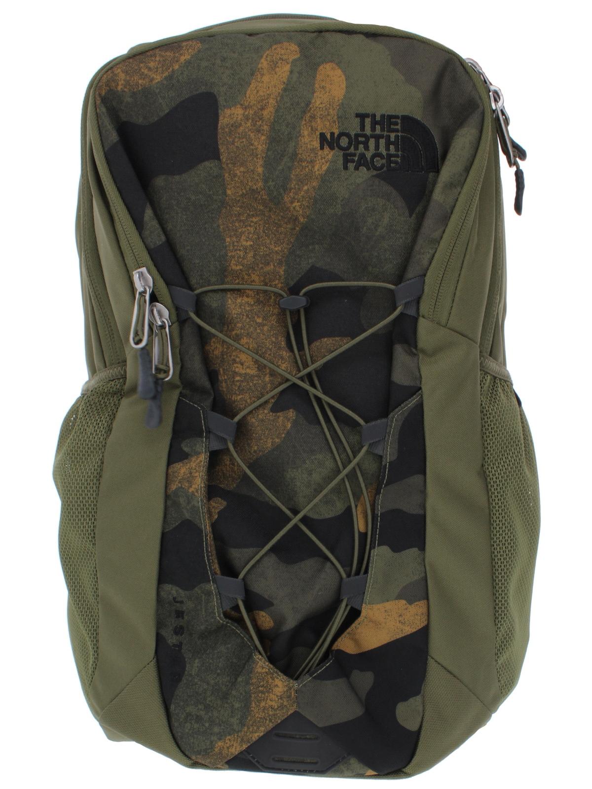 Mochila The North Face com alça ajustável para homem, verde, tamanho regular