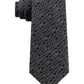 Gravata fina com estampa de logotipo Michael Kors masculina, preta, tamanho único