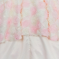 Vestido curto Soutache alto e baixo Rare Editions para meninas, tamanho 2T, branco