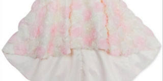 Vestido curto Soutache alto e baixo Rare Editions para meninas, tamanho 2T, branco