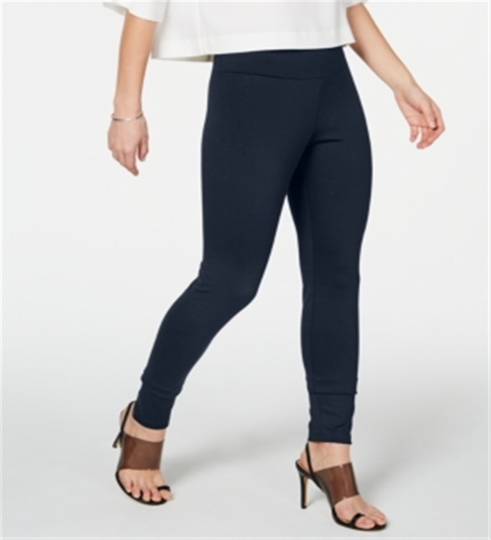 Calça legging feminina de malha modeladora INC International Concepts, comprimento total, pele de cobra, preta, bege, tamanho P