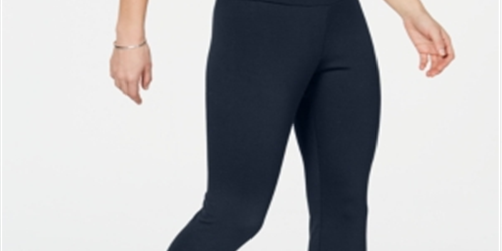 Calça legging feminina de malha modeladora INC International Concepts, comprimento total, pele de cobra, preta, bege, tamanho P