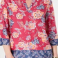 Túnica feminina com estampa floral dupla Charter Club, rosa, tamanho pequeno P