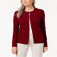 Karen Scott Cardigan Feminino com Botões Vermelho Tamanho XS