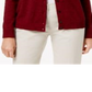Karen Scott Cardigan Feminino com Botões Vermelho Tamanho XS