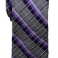 Gravata profissional xadrez masculina Van Heusen roxa tamanho regular