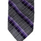 Gravata profissional xadrez masculina Van Heusen roxa tamanho regular