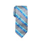 Gravata profissional xadrez masculina Van Heusen, azul, tamanho regular