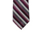 Gravata clássica listrada com código de barras masculina Van Heusen vermelha tamanho regular