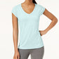 Camiseta ID Ideology Rapidry Heathered Performance Feminina Azul Tamanho Médio
