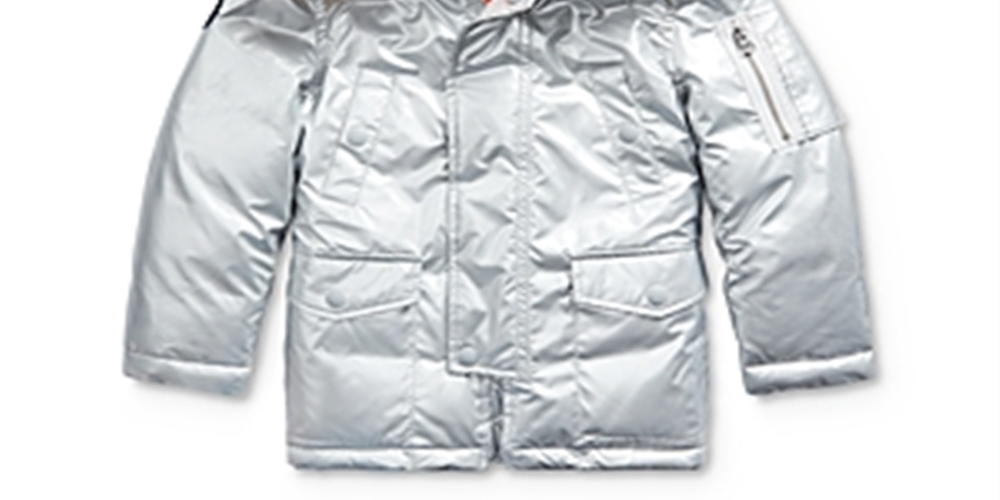 Jaqueta Parka Militar Ralph Lauren para Meninos, Prata, Tamanho 6