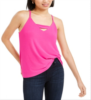 Top Halter com zíper nas costas Bar III feminino rosa tamanho XX-G