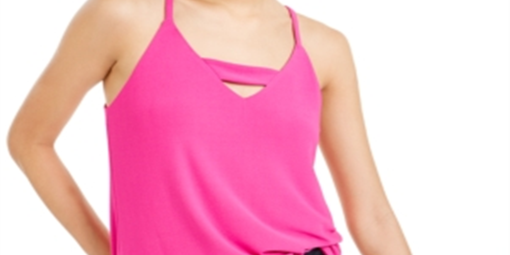 Top Halter com zíper nas costas Bar III feminino rosa tamanho XX-G