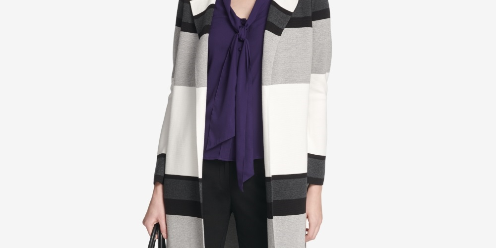 Blusa Calvin Klein Feminina Colorblocked Branca Tamanho X-G