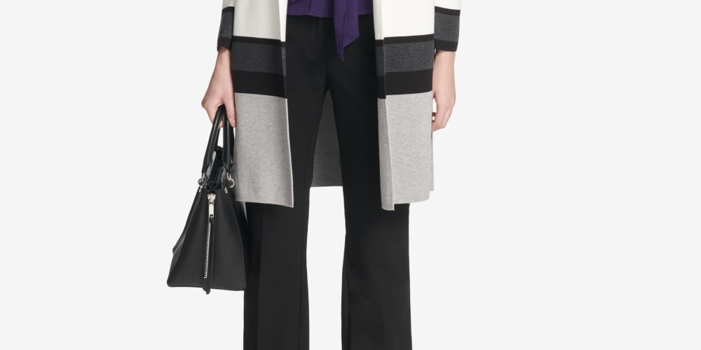 Blusa Calvin Klein Feminina Colorblocked Branca Tamanho X-G