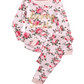Conjunto de pijama com estampa floral da Bela Adormecida, 2 peças, Max &amp; Olivia, Little &amp; Big Girl, rosa, tamanho M