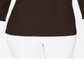 Karen Scott Blusa de algodão com aparência em camadas feminina, marrom, tamanho pequeno, médio