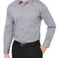 Camisa social masculina Alfani com gola alta e punho padrão em misturas de algodão, cinza, tamanho grande