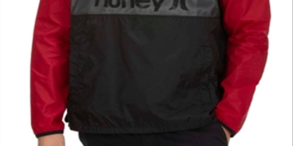 Jaqueta Hurley Siege Anorack Masculina Vermelha Tamanho Grande