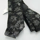 Gravata fina floral masculina INC International Concepts preta tamanho regular