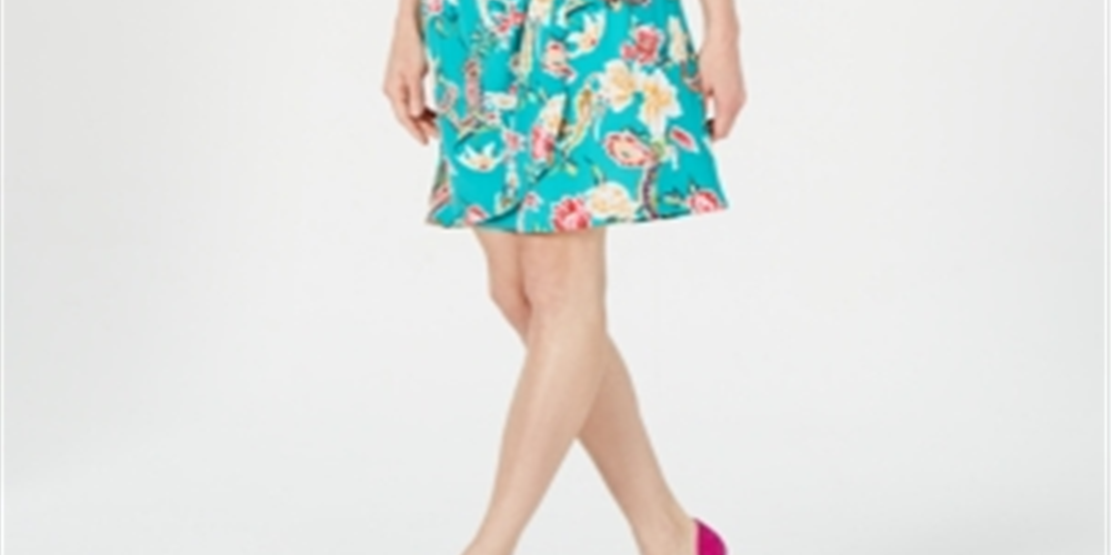 Vestido tubinho acima do joelho com decote redondo floral sem mangas Robbie Bee feminino - verde tamanho pequeno médio