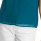 1.STATE Blusa feminina com babados e ombros franzidos, vermelha, tamanho grande