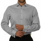 Camisa social masculina com gola Kenneth Cole, cinza, tamanho 34-35