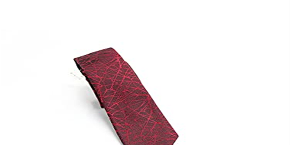 Gravata fina estampada masculina INC International Concepts vermelha tamanho regular