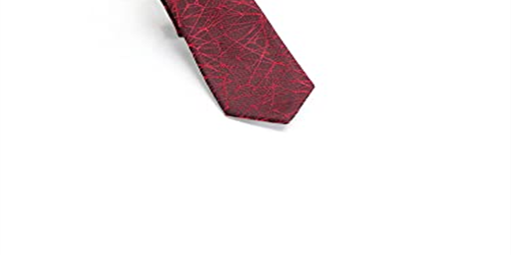 Gravata fina estampada masculina INC International Concepts vermelha tamanho regular