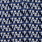 Top feminino estampado com decote em V Charter Club, azul, tamanho pequeno