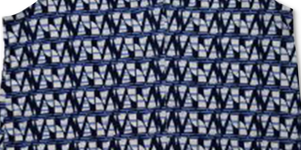 Top feminino estampado com decote em V Charter Club, azul, tamanho pequeno