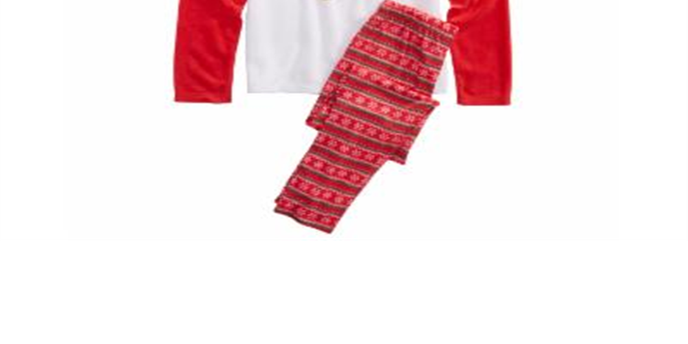 Conjunto de pijamas de 2 peças do esquadrão do Papai Noel da Max &amp; Olivia Little &amp; Big Girl, tamanho branco -G (10-12)