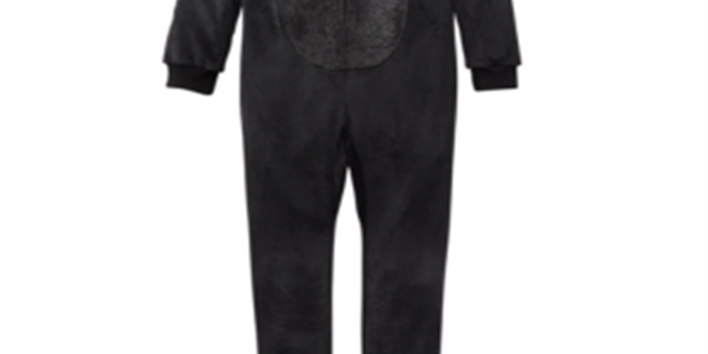 Macacão de gato Max &amp; Olivia Little &amp; Big Girl's, pijama preto, tamanho P