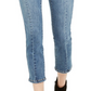Calça jeans skinny cropped feminina INC International Concepts, cintura alta, azul, tamanho 2