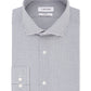 Camisa social masculina Calvin Klein Steel Slim Fit, sem passar, com estampa elástica, tamanho 16,5 x 32 x 33, verde