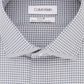 Camisa social masculina Calvin Klein Steel Slim Fit, sem passar, com estampa elástica, tamanho 16,5 x 32 x 33, verde