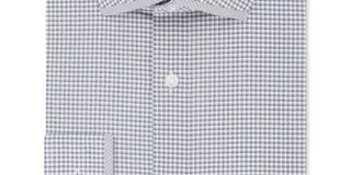 Camisa social masculina Calvin Klein Steel Slim Fit, sem passar, com estampa elástica, tamanho 16,5 x 32 x 33, verde