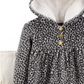 Conjunto de 2 peças de moletom com capuz e leggings estampados de animais Carter's para meninas, preto e branco, tamanho 5T