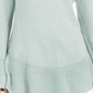 Suéter túnica feminino com babados e bainha estilo &amp; co, verde, tamanho PP