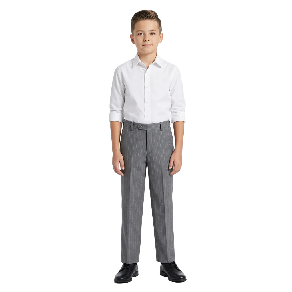 Ralph Lauren Big Boy's Stripe Nested Pants Gray Size 14X27
