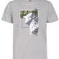 Camiseta estampada Ideology Big Boys cinza tamanho X-G