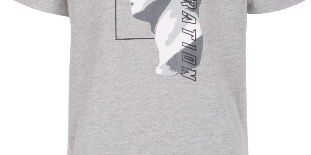 Camiseta estampada Ideology Big Boys cinza tamanho X-G