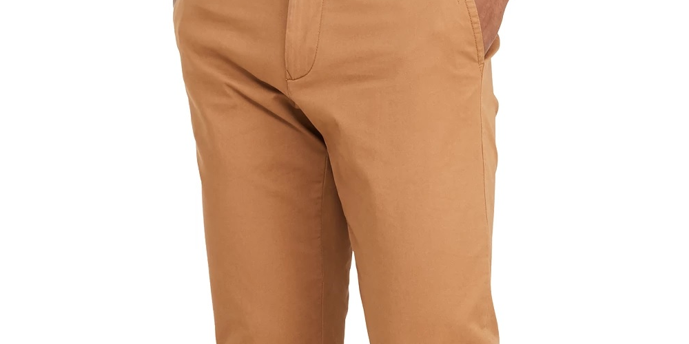 Calça Chino Masculina Tommy Hilfiger Custom Fit Cinza Tamanho 40L x 32G