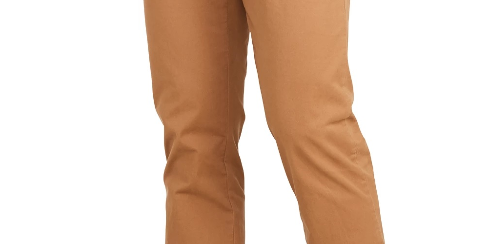 Calça Chino Masculina Tommy Hilfiger Custom Fit Cinza Tamanho 40L x 32G