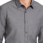 Camisa elástica com gola Vince e botões Alfani masculina, cinza, tamanho XX-G