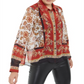 Blusa feminina com estampa de cachecol INC International Concepts, laranja, tamanho pequeno P/M