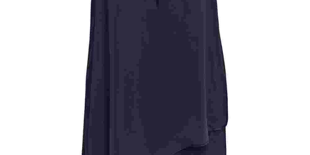 Vestido justo com colar e detalhes embelezados da coleção JM, azul, tamanho médio