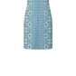 Vestido feminino Charter Club médio com bainha elástica estampada azul tamanho médio