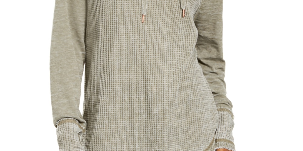 Moletom com capuz texturizado American Rag Juniors, tamanho X-G, verde